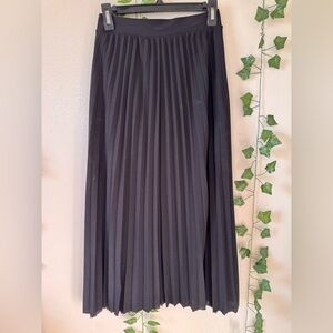Black Pleaded Skirt